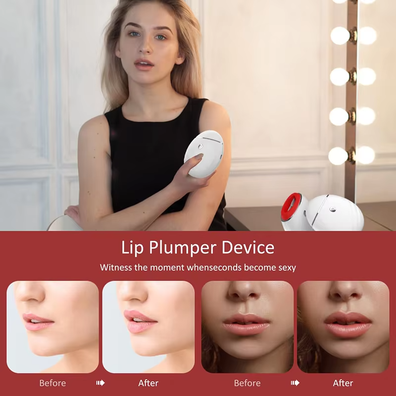 Electric Lip Vacuum Plumper ABS Plastic Bigger Lip Suction Enhancer For Lip Augmentation Beauty Makeup Tool