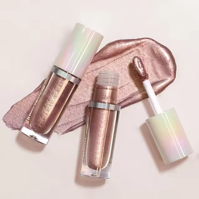 Hot Selling Wholesale Custom Logo Liquid Glitter Eyeshadow Long Last Multi Chrome Liquid Eye Shadow Eye Brightener &amp; Highlighter