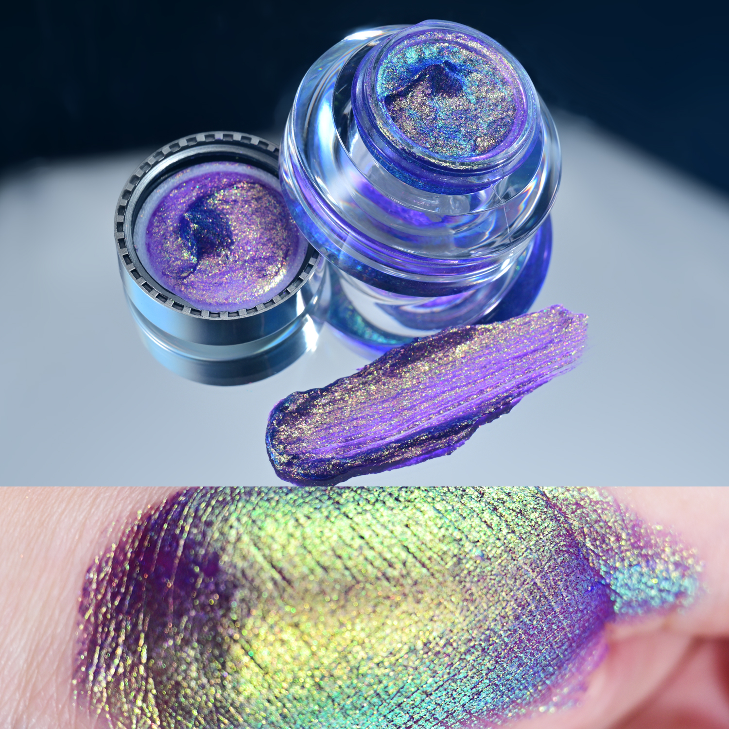 High Quality Gel Eyeshadow Eye Makeup Shimmer Glitter Waterproof Duochrome High Pigment Eyeshadow Cream