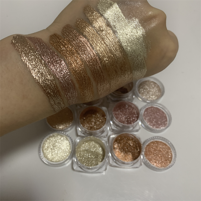 2g Powder Jar 7 Color Diamond Metallic Shimmering Glitter Makeup Loose Pigment Eyeshadow