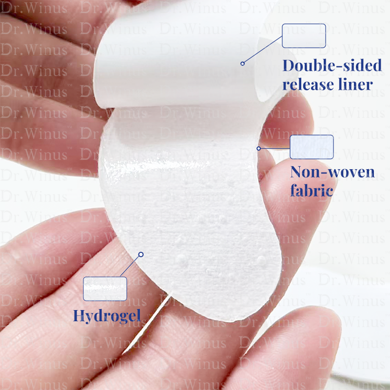 Private Label Custom Logo Lutein Gel Eye Patches For Dark Circles Puffiness Repair Lifting Smoothing Anti Aging Moisturizing