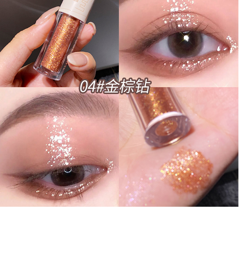 Sweet Mint Mineral Liquid Eyeshadow Single Wet Eyeshadow with Fine Glitter Pearlescent Water Resistant Long Lasting Waterproof