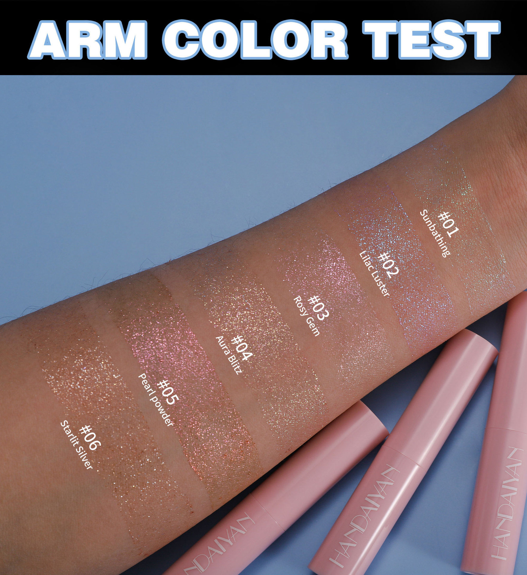 Water GlossHighlighter Eyeshadow Stick Ultra-fine ShimmerMulti-color Eyeshadow Highlighter Stick