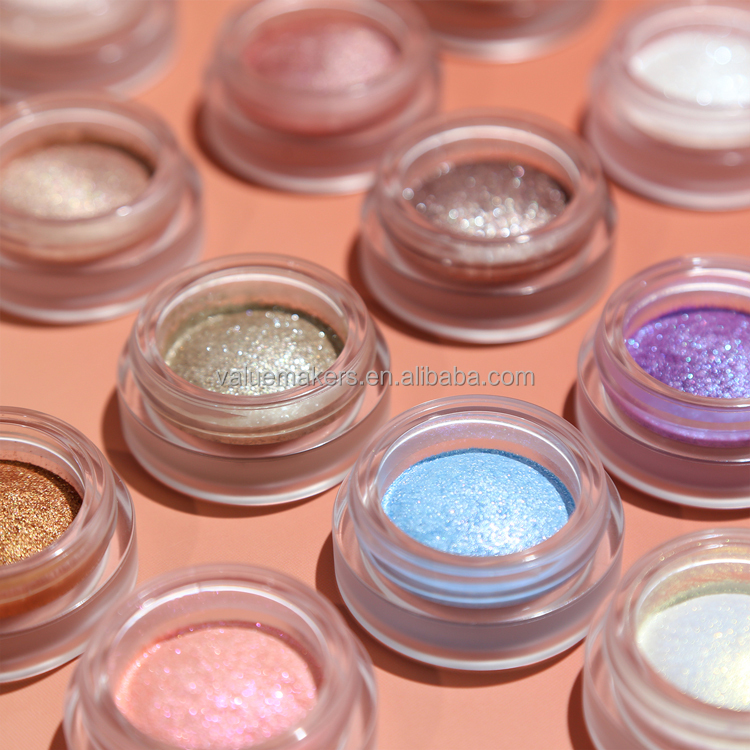 Wholesale Shimmer Bronze Highlighter Private Label Buttery Soft Cream Glitter Eye Shadow Smooth Touch Single Sparkle Eyeshadow