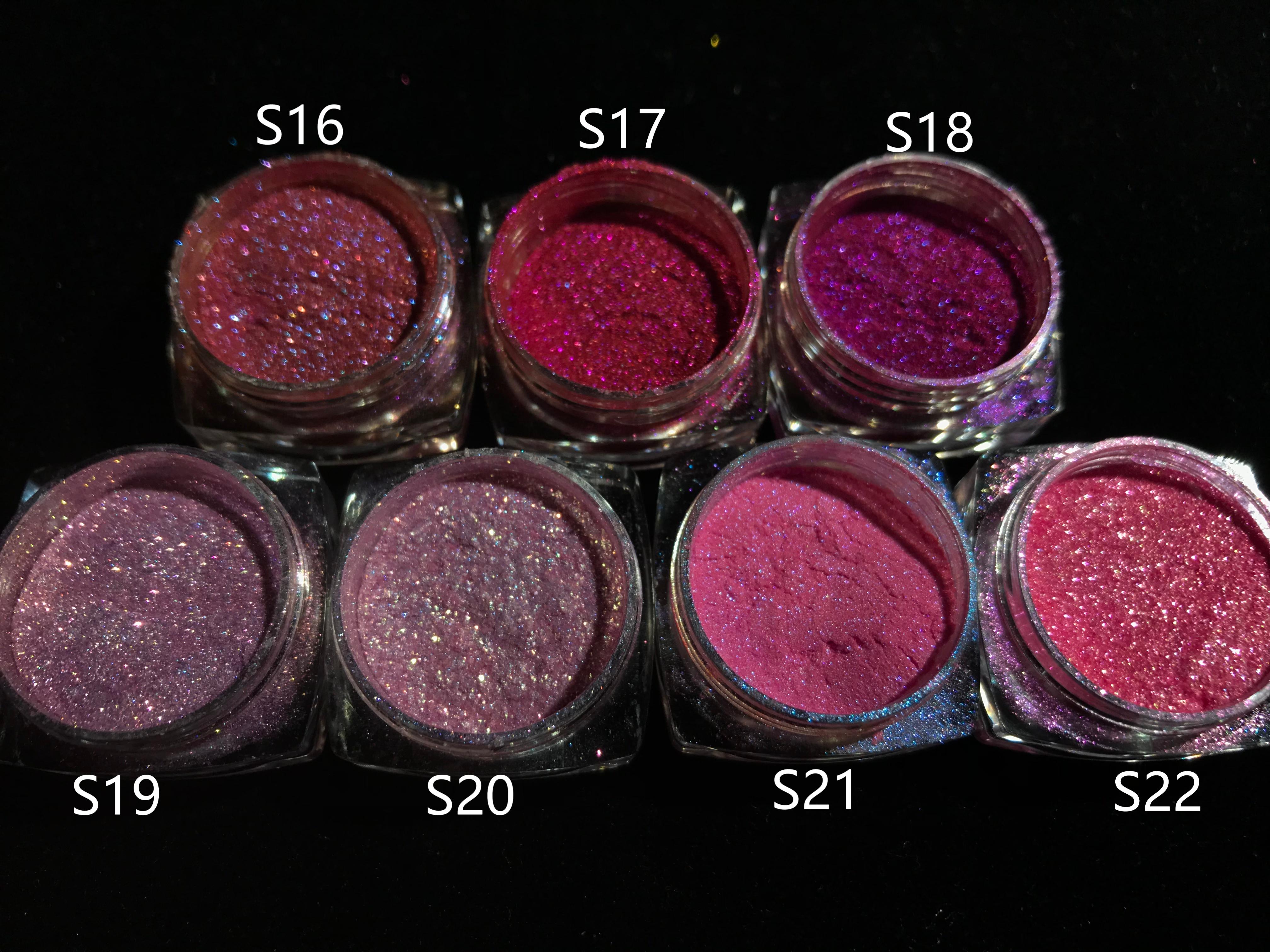 Eyeshadow shade showcase