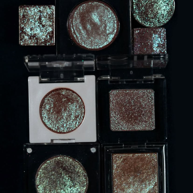 Single Waterproof Cream Matte Shimmer Eyeshadow Palette Long-Lasting Pressed Powder for Light Fair or Dark Skin Tone