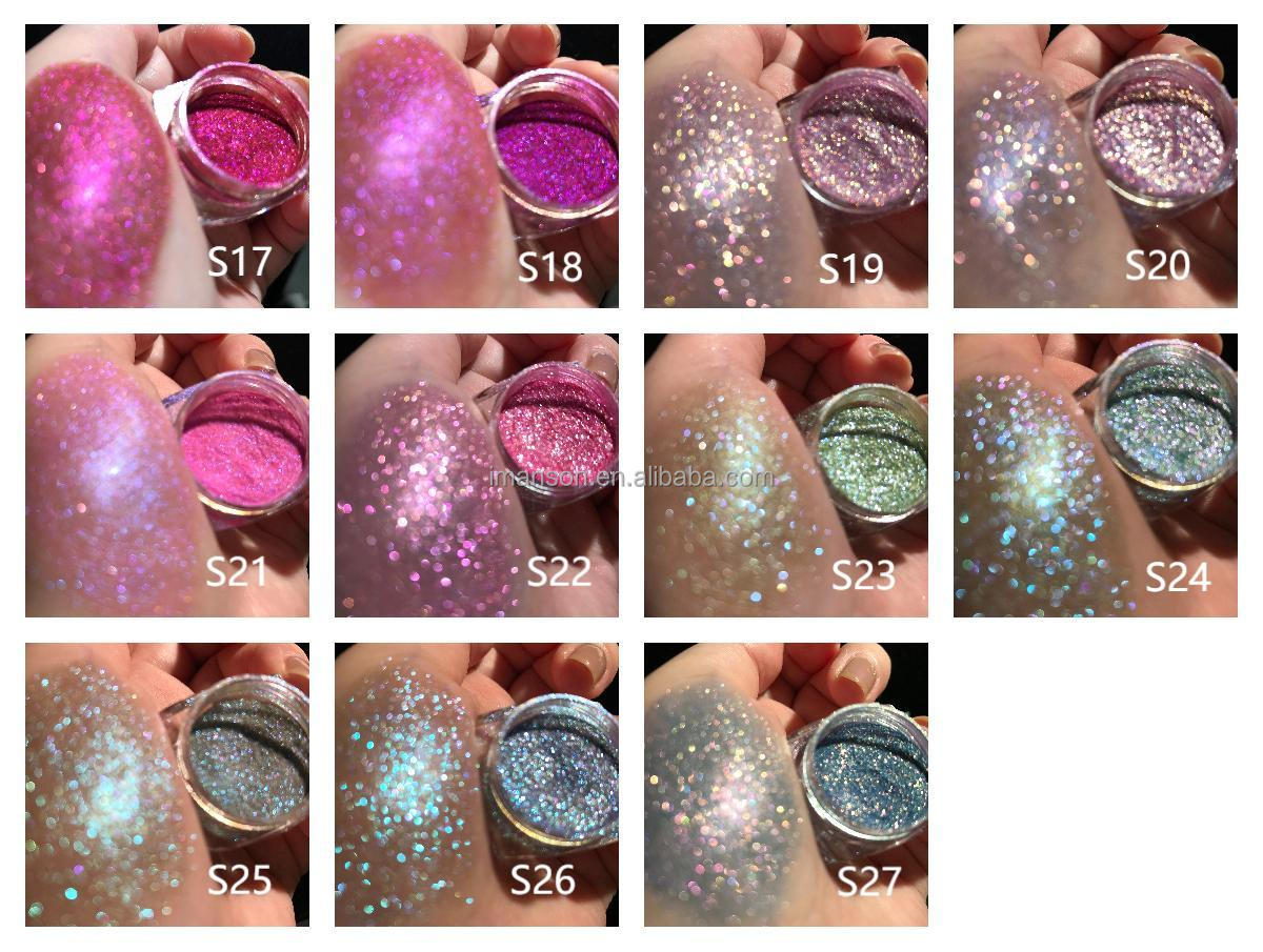 Eyeshadow shade showcase