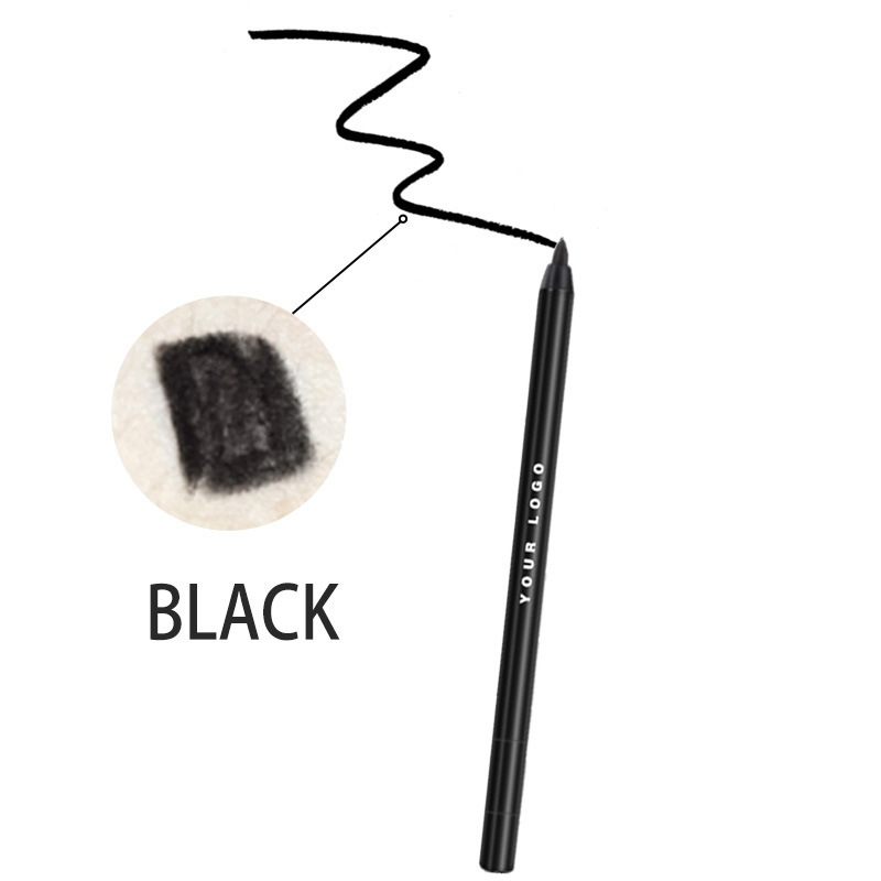 No Logo Waterproof Eye Liner Pencil Gel Eyeliner High-Quality Brown Custom Gel Matte Eyeliner with a Sharpener for Dark Lips