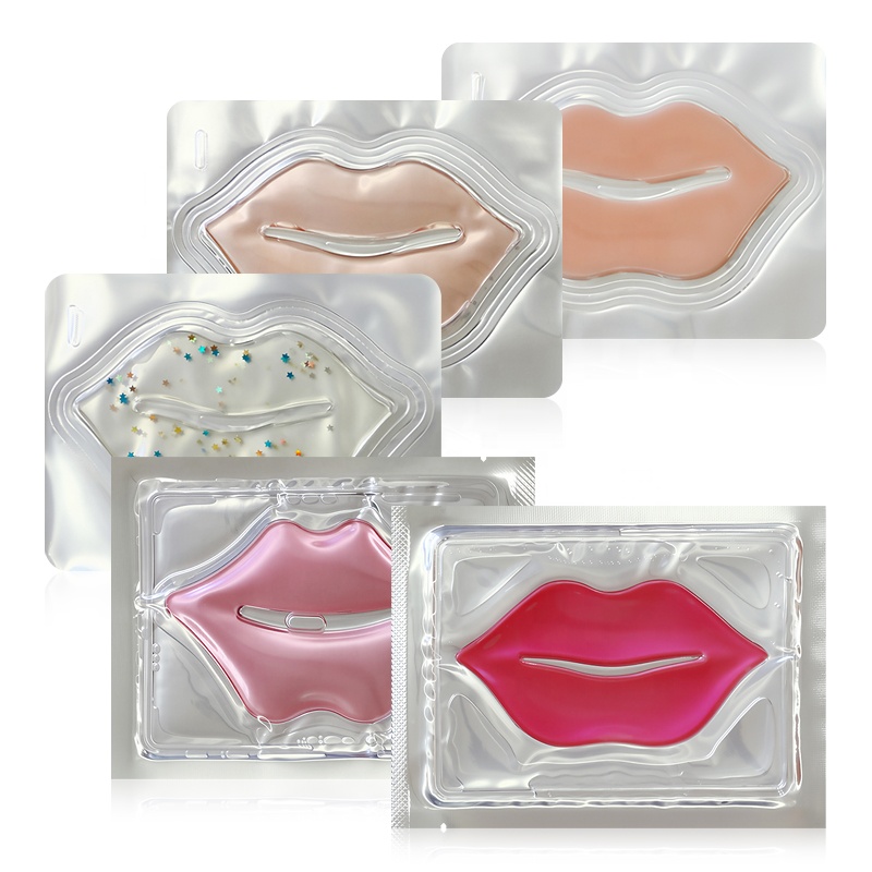 Hot Sales Wrinkle Moisturizer Lips Care Gel Hyaluronic Acid Pink Crystal Lip Mask Sleeping Care Collagen Lip Mask