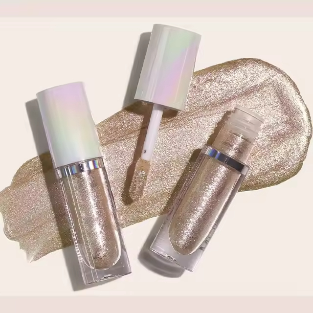 Hot Selling Wholesale Custom Logo Liquid Glitter Eyeshadow Long Last Multi Chrome Liquid Eye Shadow Eye Brightener &amp; Highlighter