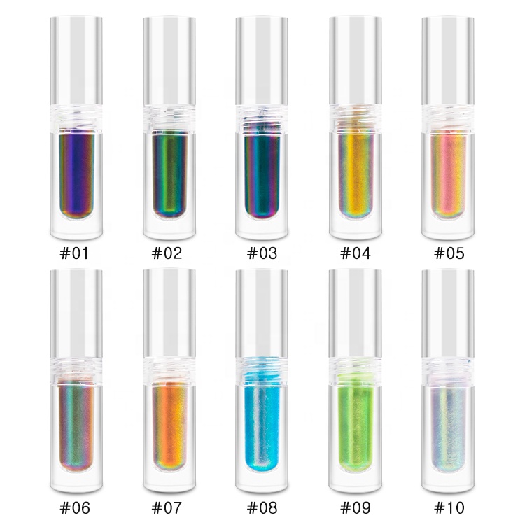 Best Popular Private Label Chameleon Liquid Eyeshadow Stick Silver Makeup Liquid Eye Glitter Eyeshadow Looks With Glitter