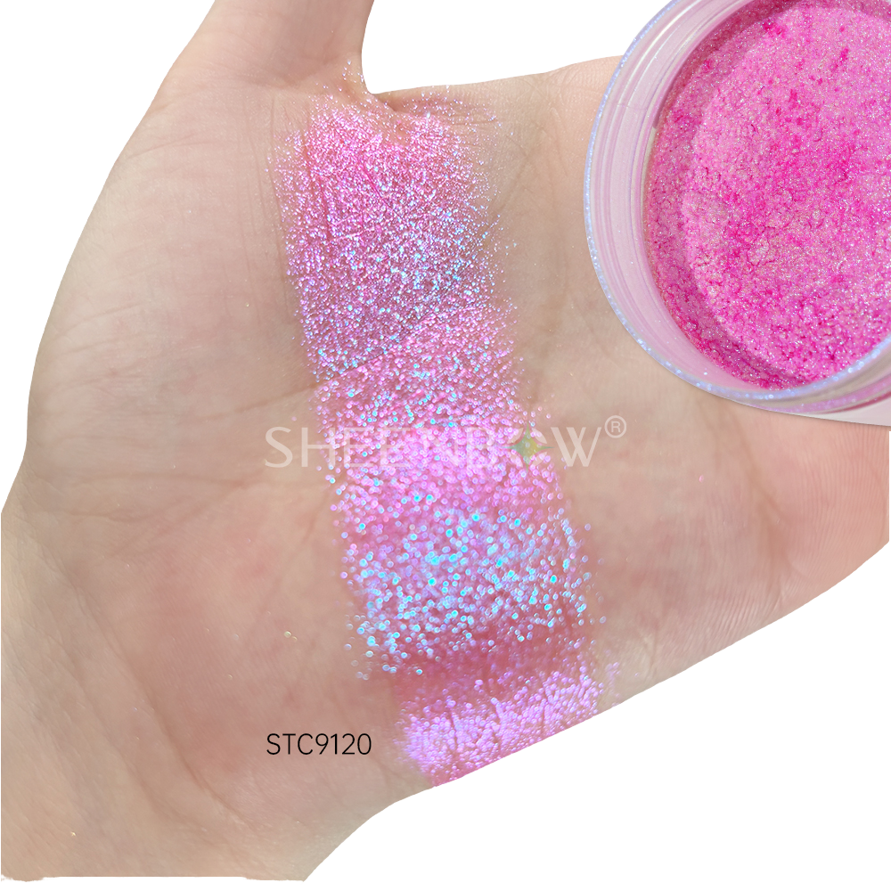 MLM Affordable Chemical-Based Chameleon Eyeshadow Pigment Loose Powder with Shimmering Finish and Vivid Color-Shifting Effects