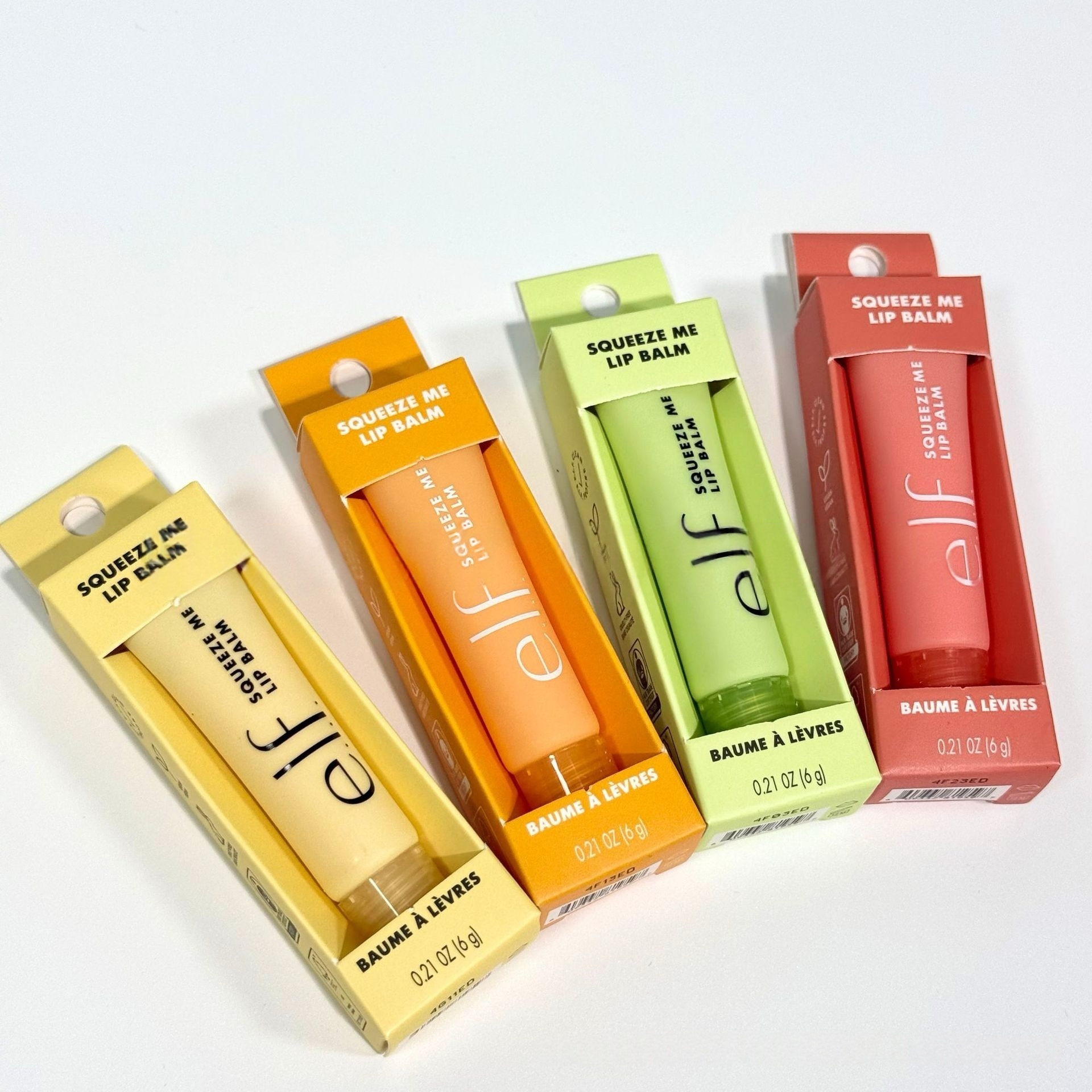 In-Stock Vegan Squeeze Me Colored Cream Lip Balm Moisturizing Hydrating Repairing Lip Primer Peach Strawberry Fruit-Flavored Lip