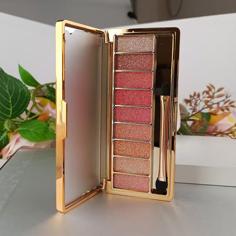 OEM Custom Multi-Color Eyeshadow with Shimmer Finish Fine Flash Highlight Makeup Rouge Cream Powder Cosmetics From Factory