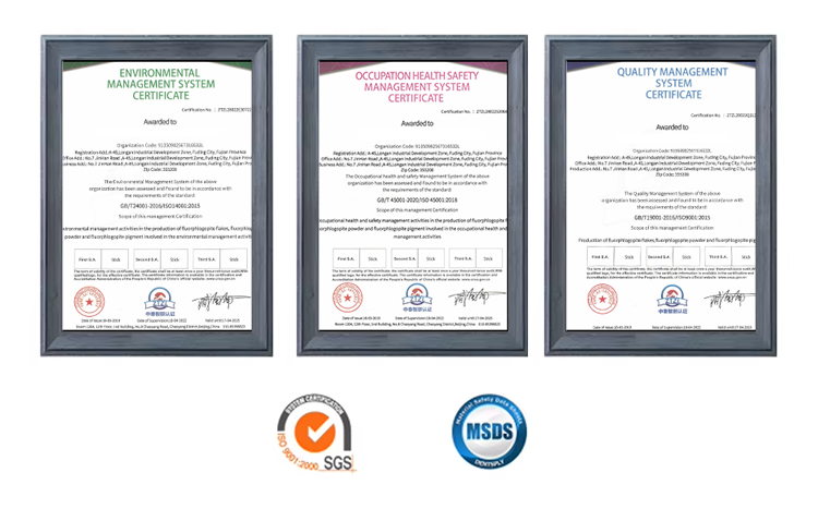 Certifications Sheet