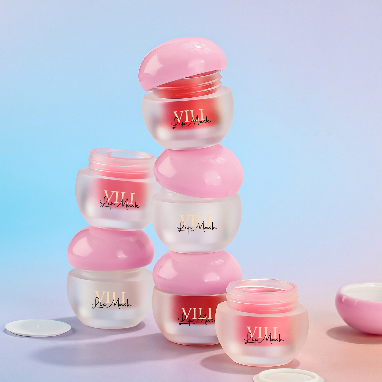 Custom Natural Vegan Hydration Lip Mask Plump Moisturizing Lip Balm Candy and Fruit Flavor Lip Care Mask Overnight