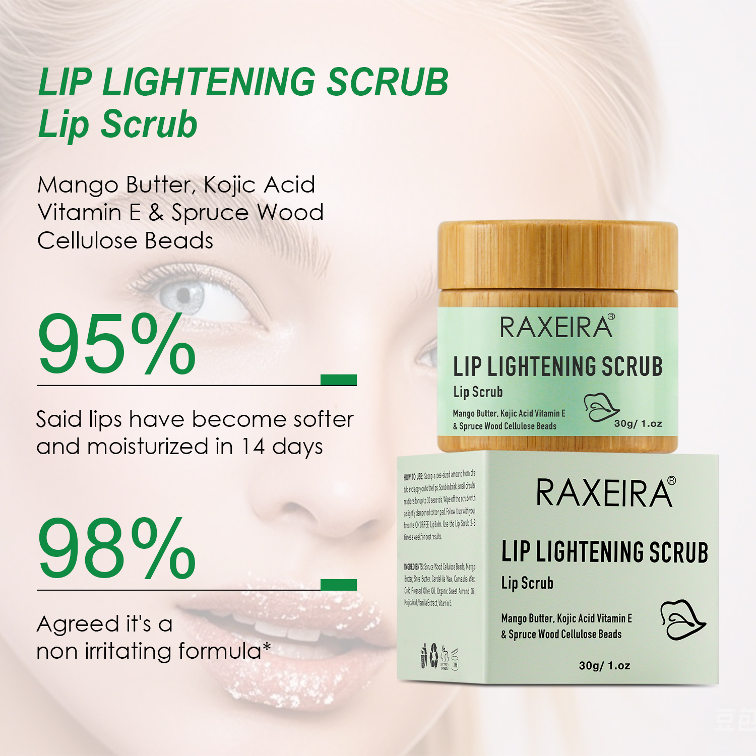 Natural Exfoliating Dead Skin Lip Lightening Scrub Repairing Cream Balm Lip Scrub Wholesale Custom Lip Scrub