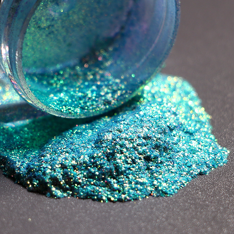 Bulk Super Intense Chameleon Eye Shadow Metallic Aurora Multichrome Loose Mica Powder Pigment Makeup
