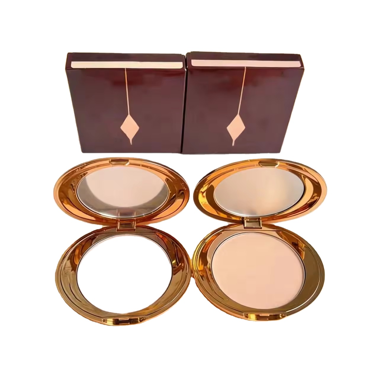 Brand C Oil-Control Matte Shadow Powder for Facial Contouring Long-lasting Setting Natural Finish Highlighter for Hairline