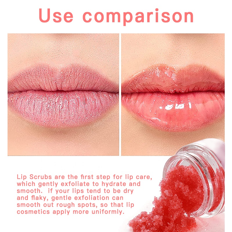 Customize Logo Wholesale Vitamin E Frosted Lip Scrub Bulk Lip Scrub and Balm Set Rebran Natural Organic Sugar Dark Lip Care