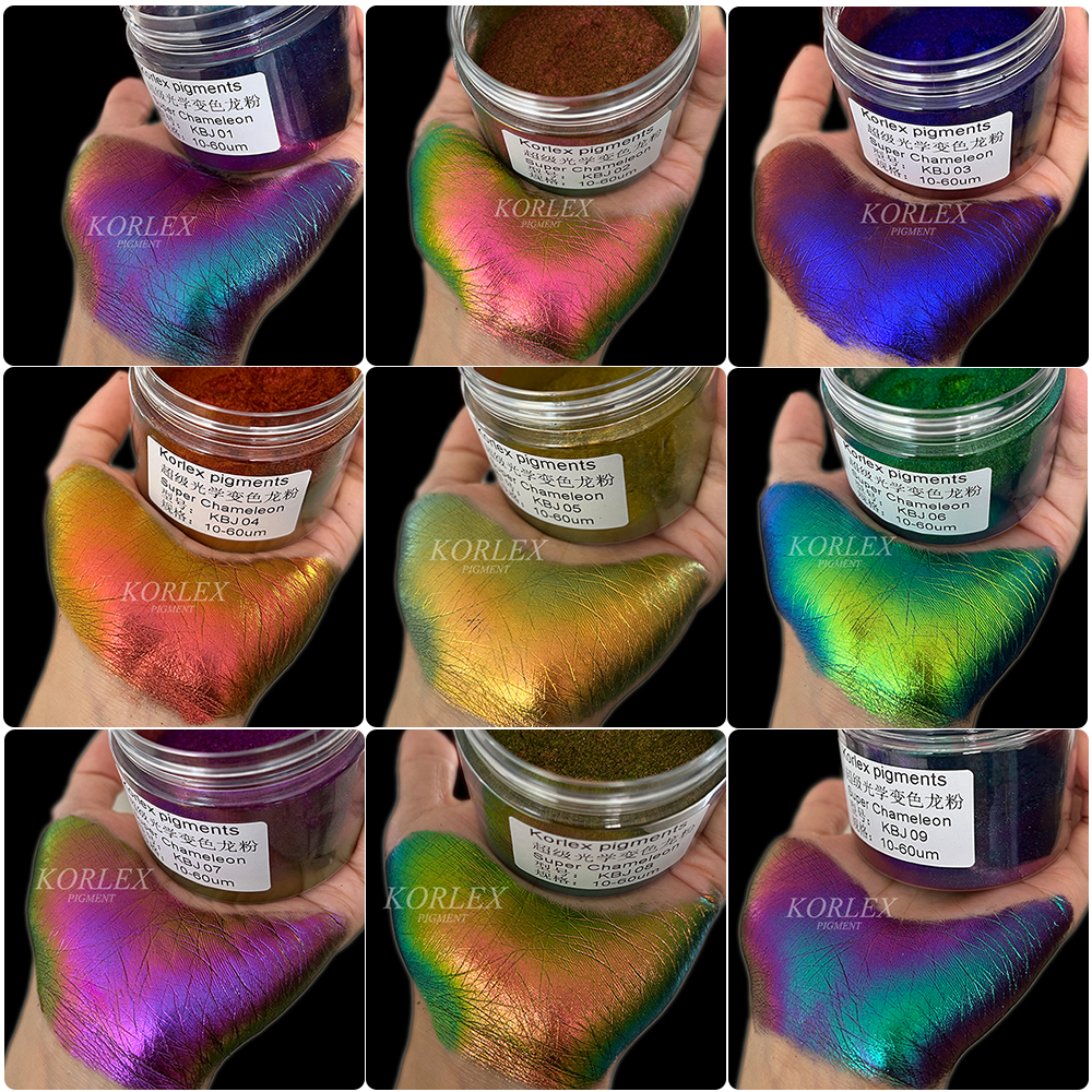 Pearlescent Multichrome Eyeshadow Loose Powder Chameleon Watercolors Pigment