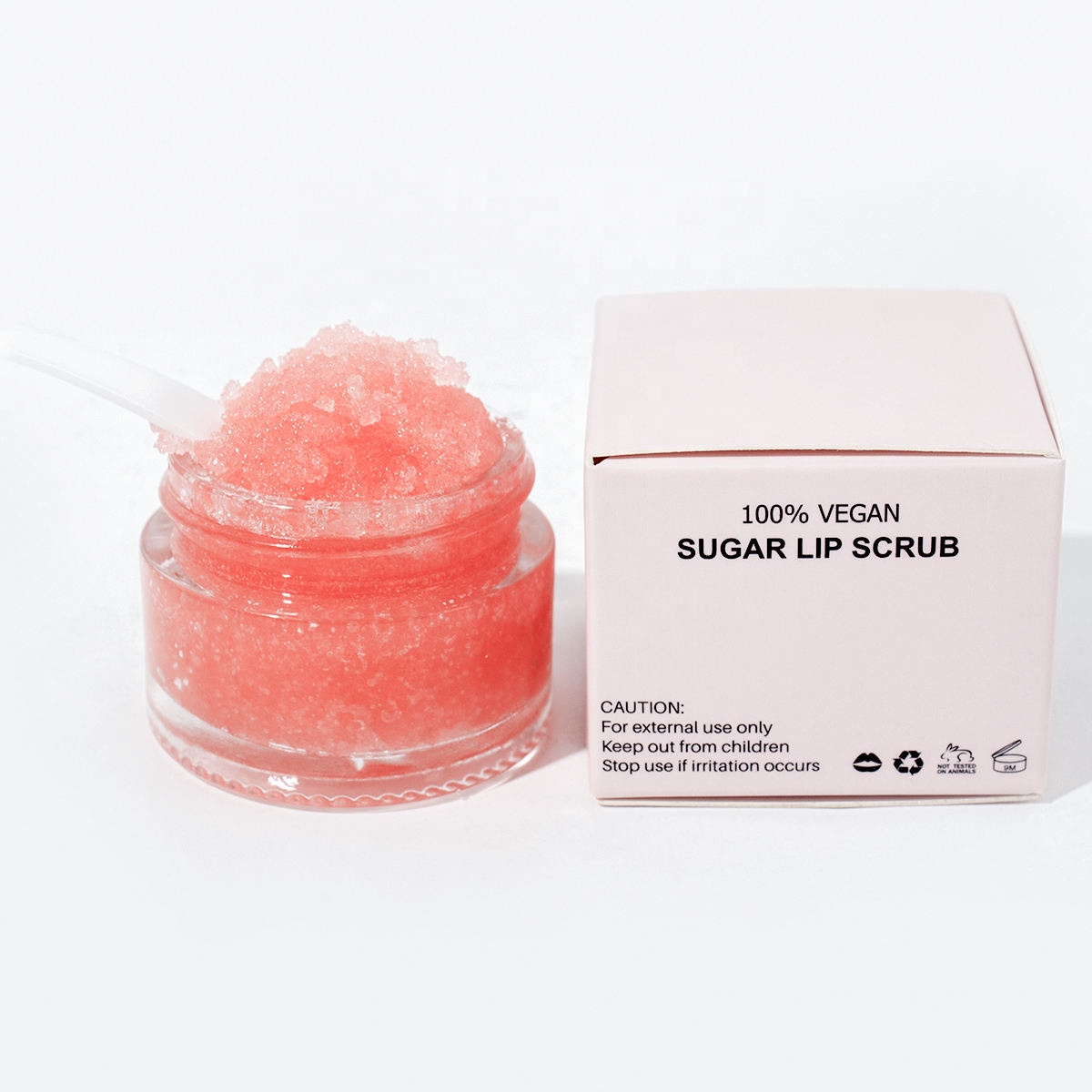 Wholesale Natural High Quality Strawberry Organic Vegan Lip Product Custom Pink Exfoliating Lip Scrub Private Label Manufacturer