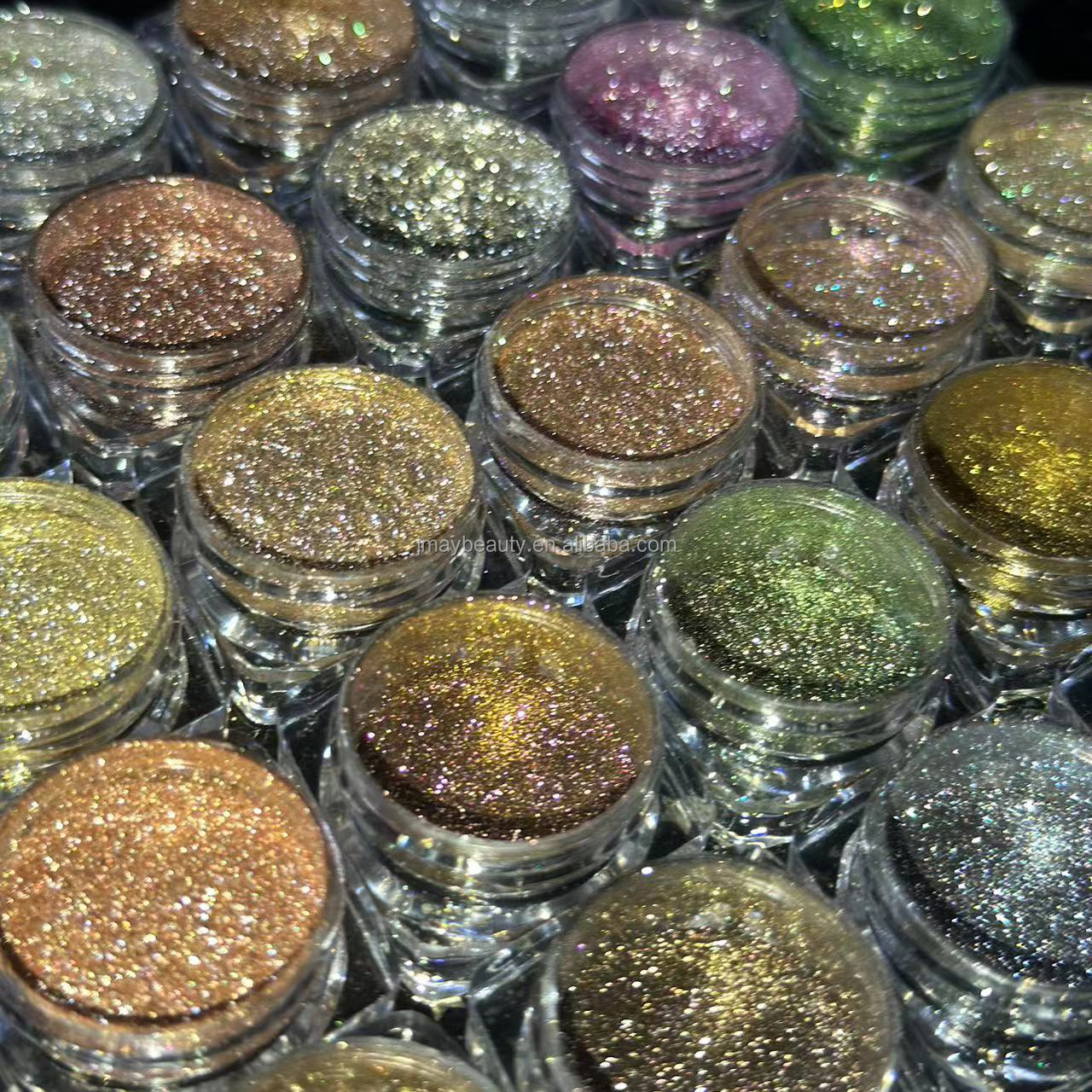 Shine Bright Highlighting Metallic Pigment Loose Eyeshadow Pigments Glitter Eyeshadow Pigment Powder for Eyes