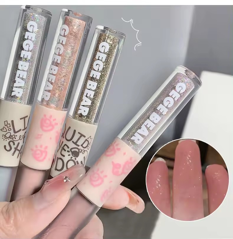 Matte Glitter Liquid Eyeshadow Application