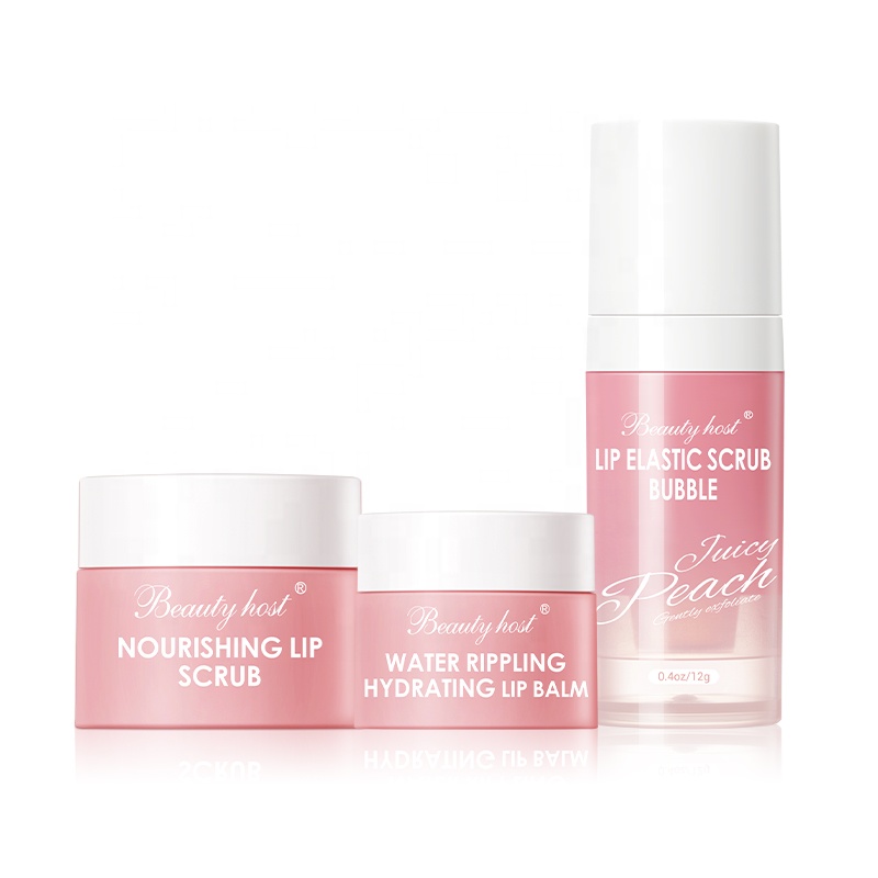 Hot Selling Natural Travel Lip Skin Care Set Lip Scrub Exfoliating Peeling Hydrating Moisturizing Lip Mask Balm Stick