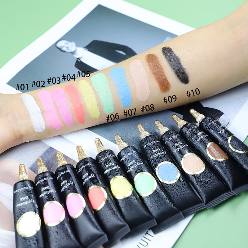 Cosmetics Custom Makeup OEM Cream Eye Shadow Primer Vegan Liquid Colored Matte Private Label Eyeshadow Base Primer Maquillage