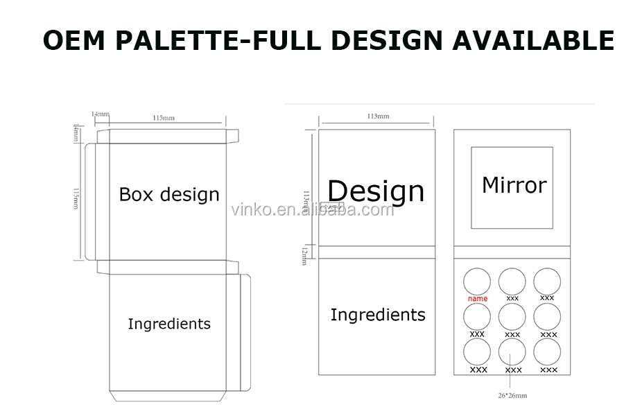 OEM Eyeshadow Palette Customization