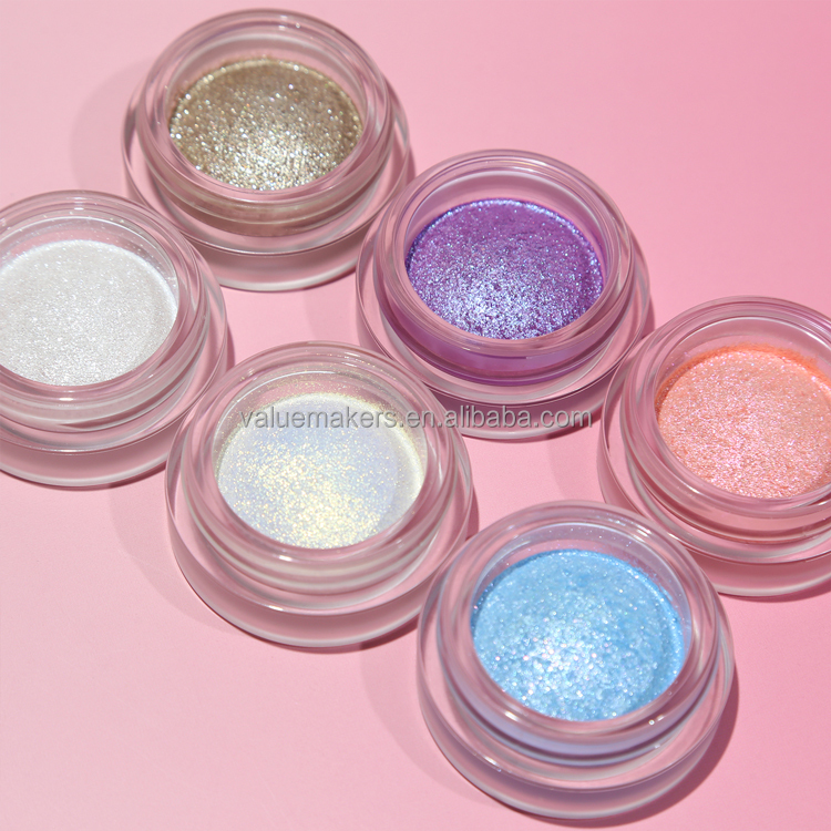 Wholesale Shimmer Bronze Highlighter Private Label Buttery Soft Cream Glitter Eye Shadow Smooth Touch Single Sparkle Eyeshadow