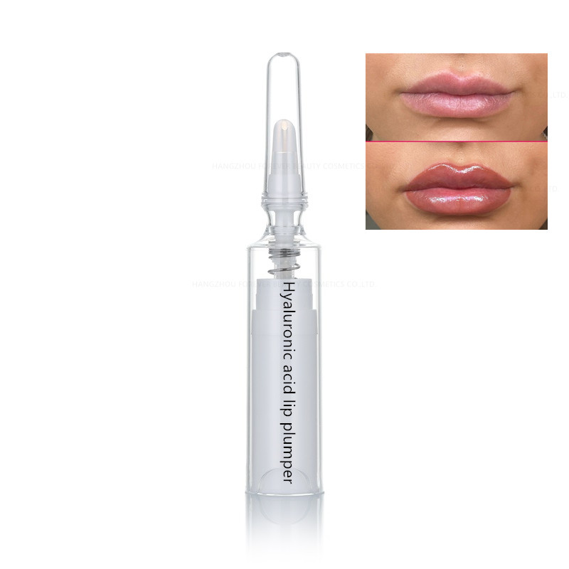 Extreme Instant Lip Plumper Syringe Shape Custom Logo Container Vegan Moisturizer with Hyaluronic Acid Private Label