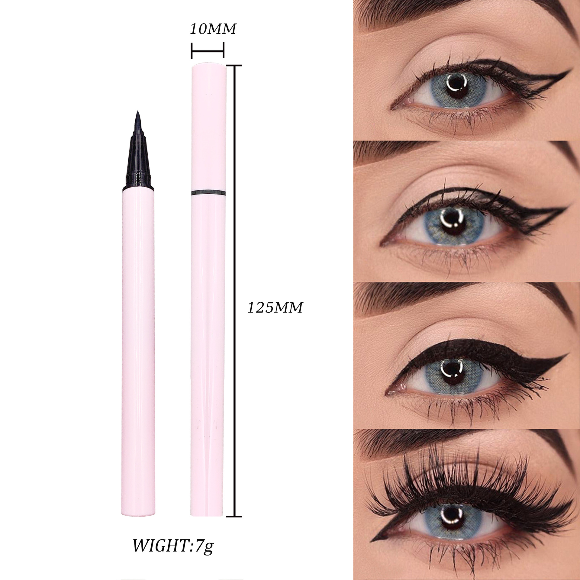 Oem Makeup Eyeliner 24 Hours Delineador De Colores Eyeliner Gel Cream Waterproof Eye Liner Custom logo