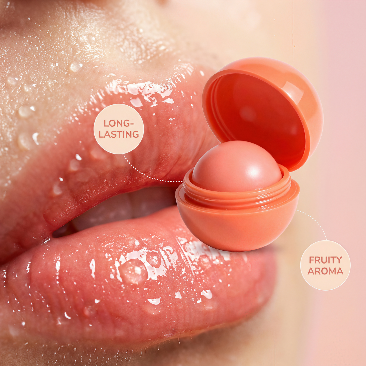 Custom Logo Multi Color Round Lip Balm Natural Lip Moisturizer Long Lasting Moisturizing Treatment Lip Balm