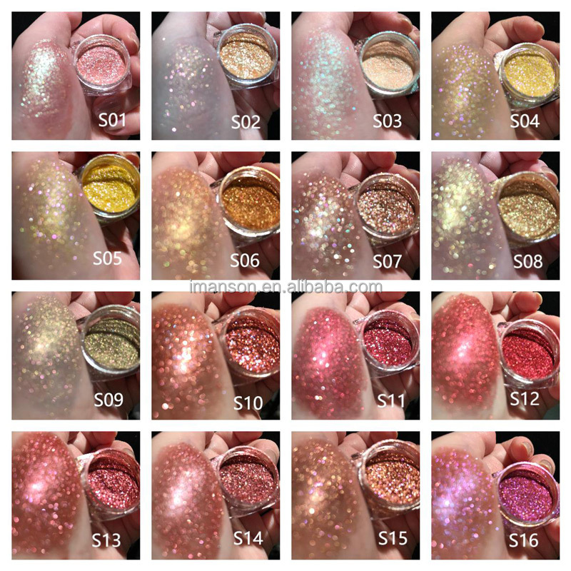 New Arrival Eyeshadow Glitter Loose Powder Low Price Diamond Duo-chrome Multichrome Shiny Pigment Dust Makeup for Eyes Beauty