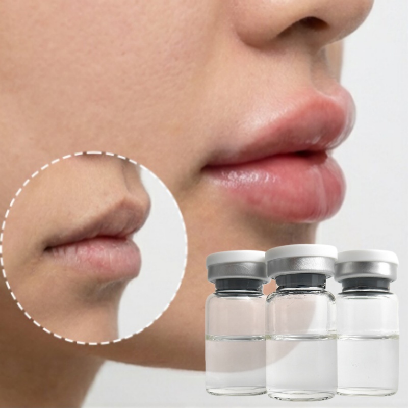 Private Label Pure Cross-linked Hyaluronic Acid Ha Serum Ampoules For Lips Augmentation Plumper And Anti Wrinkles Remover Care