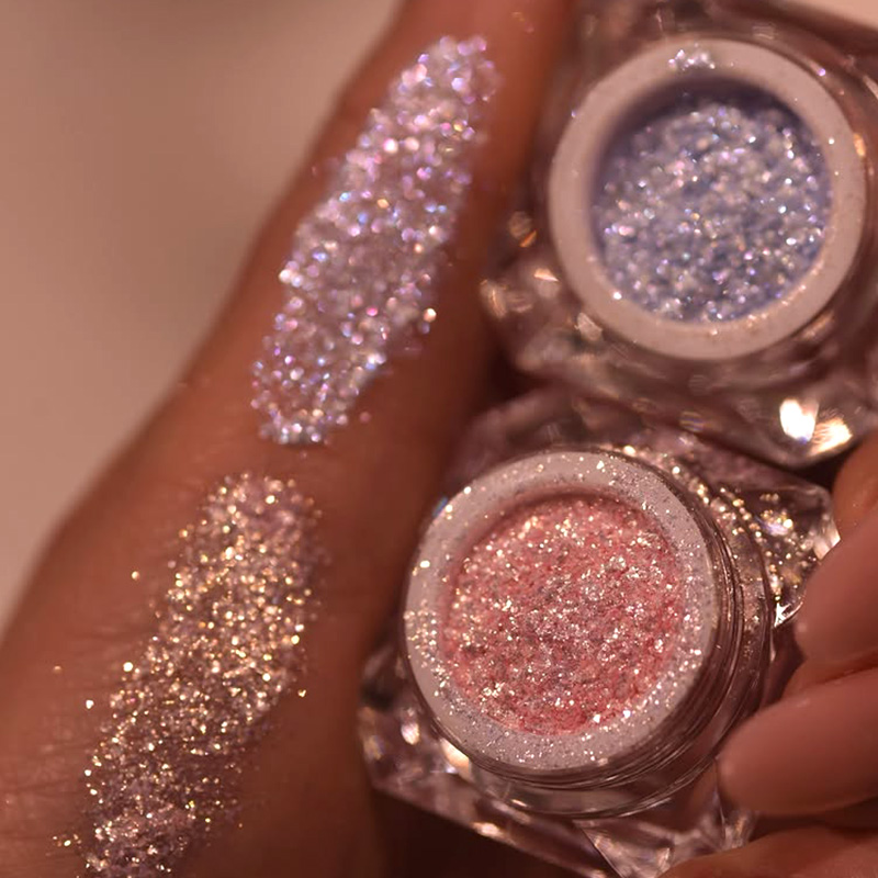 Pigment Metallic Loose Eyeshadow Powder Waterproof Shimmer &amp; Luminous Cosmetic Grade Sparkle Iridescent Effect Color