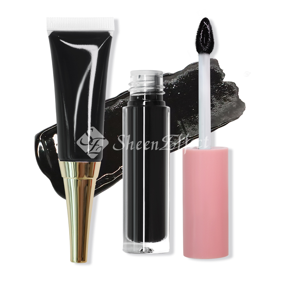 Sheeneffect Black Eye Makeup Primer for Multichrome Color Shift Eyeshadow Black Lip Primer for Mulrichrome Chameleon Lip Gloss