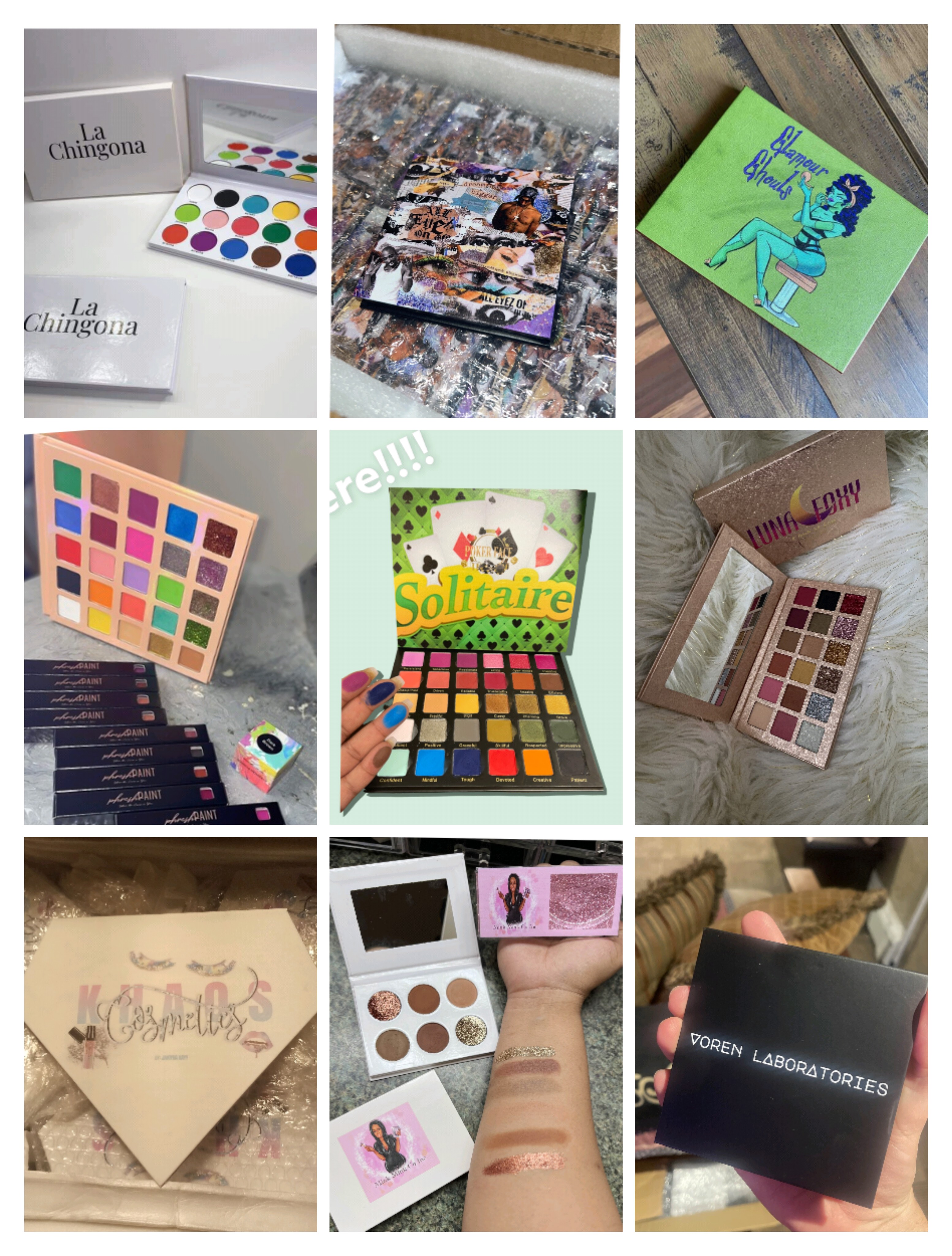 DIY Custom Own Brand Eye Shadow Pan Pigmented Vegan Eyeshadow Pallet Private Label Eyeshadow Palette