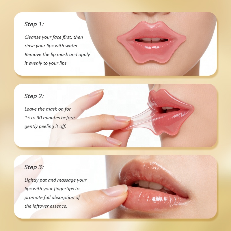 Factory Supply Vitamin C Lip Mask, Hydrating Crystal Lip Patch For Lip Skin Care