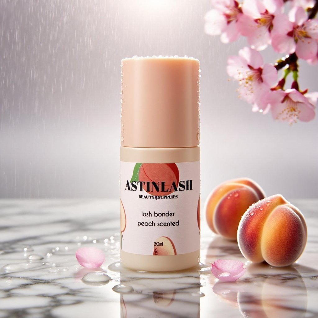 Peach Scented Private Label Vegan Eyelash Bonder Primer Made In Korea Eyelash Extension Bonded Tool Eyelashes &amp; Tools