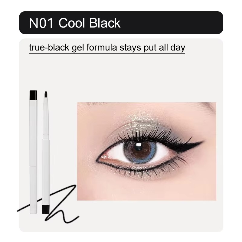 Wholesale High Quality 2 In1 Smudge -Proof Eyeliner Gel Pencil Private Label Long Lasting Waterproof Vegan Matte Lip Lipner