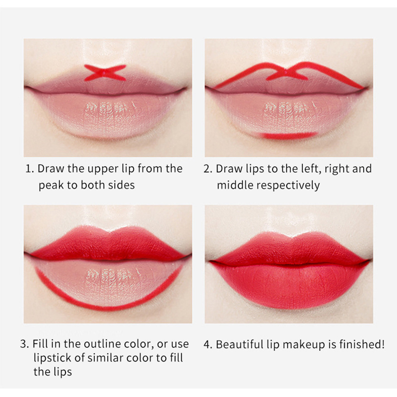 Wholesale Black Packaging Lip Liner Pencil Private Label Waterproof Vegan Custom Lip Pencil