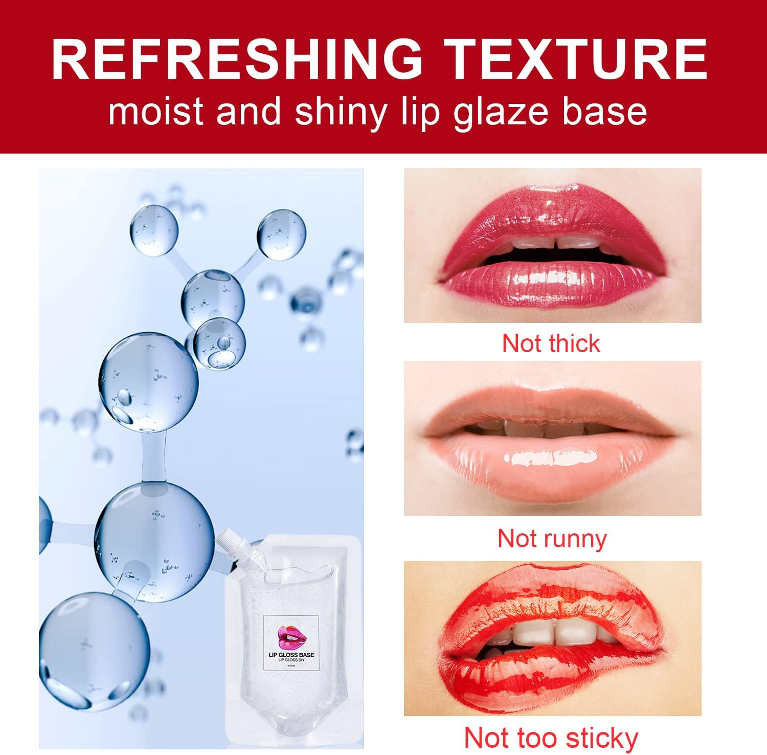 Moisturize Lip Gloss Base Oil Material Makeup Primers Non-Stick Lipstick Primer for DIY Handmade Lip Balm Lip Gloss