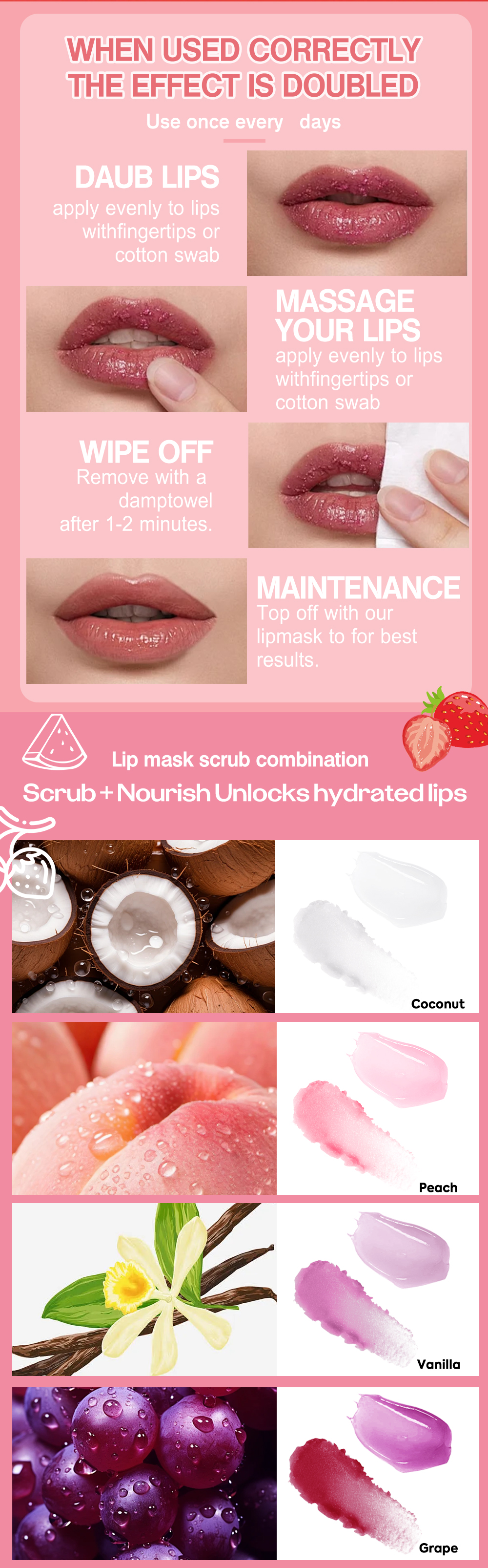Fruit Sugar Lipscrub packaging