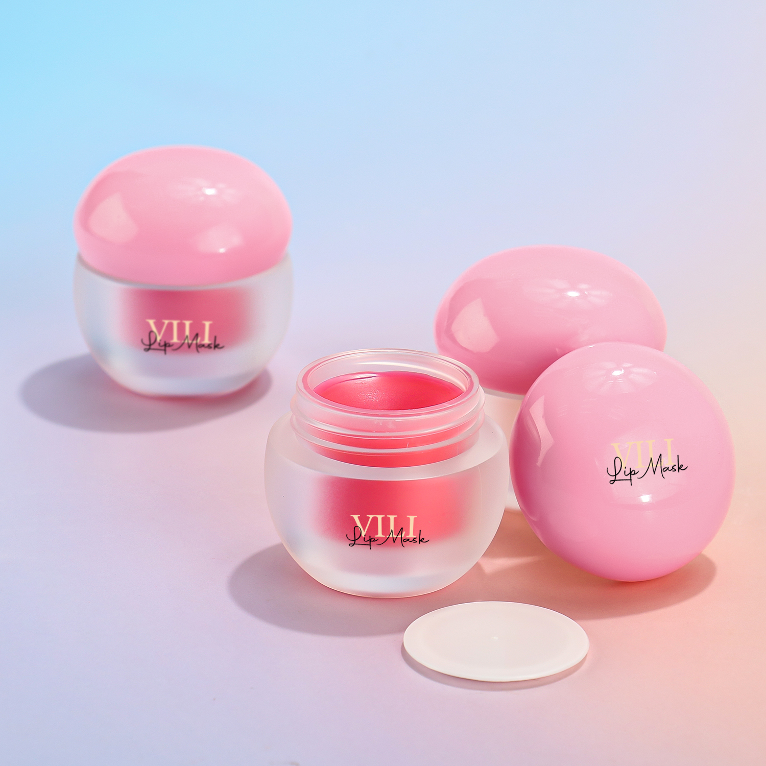 Custom Natural Vegan Hydration Lip Mask Plump Moisturizing Lip Balm Candy and Fruit Flavor Lip Care Mask Overnight