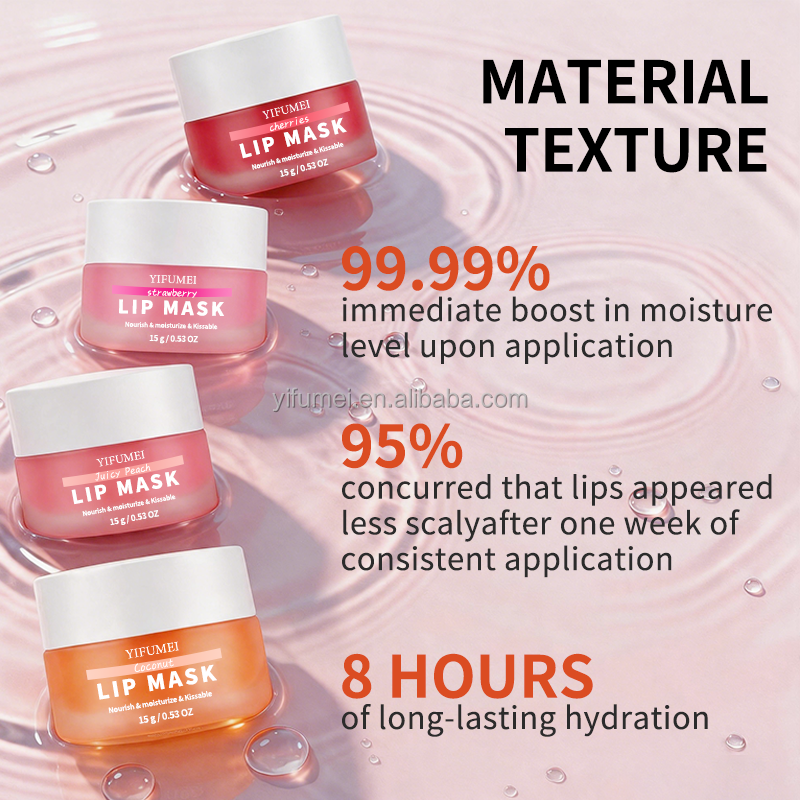 Custom Logo Lip Balm Pink Peach Hyaluronic Acid Vegan Organic Lip Mask Moisturizing Repair Anti Chapped Lip Care For Daily Use