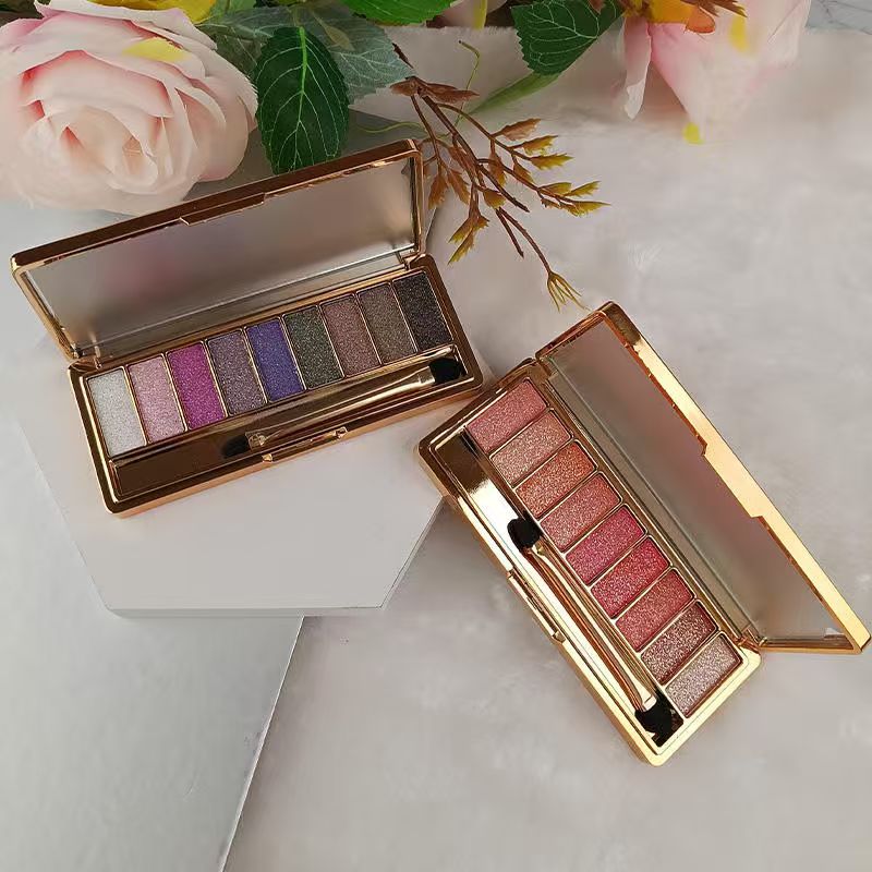 OEM Custom Multi-Color Eyeshadow with Shimmer Finish Fine Flash Highlight Makeup Rouge Cream Powder Cosmetics From Factory