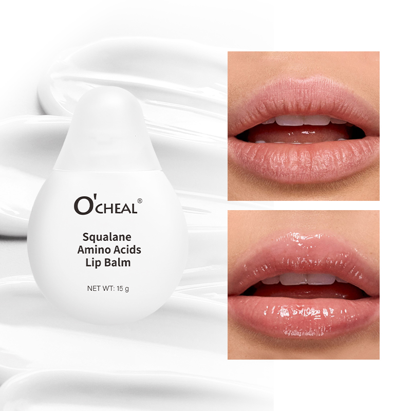 O'CHEAL Volumizing Gloss Fade Fine Lines Deep Moisturizing Dry Lips Makeup Primer Essence Lip Balm Squalane Amino Acid Lip Balm